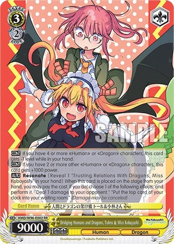 Bridging Humans and Dragons Tohru & Miss Kobayashi (96002) [KMD] - Weiss Schwarz Single