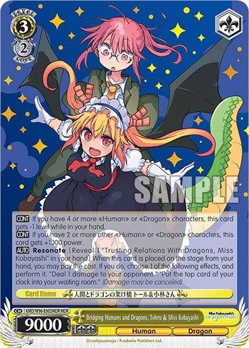 Bridging Humans and Dragons Tohru & Miss Kobayashi (MDR) (96002) [KMD] - Weiss Schwarz Single