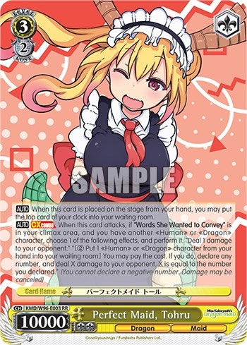 Perfect Maid Tohru (96003) [KMD] - Weiss Schwarz Single