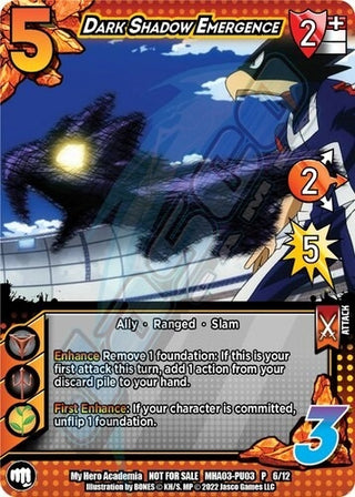 Dark Shadow Emergence (Plus Ultra Pack 3) (3612) [MHAP] - UniVersus Single