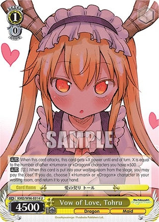Vow of Love Tohru (96014) [KMD] - Weiss Schwarz Single