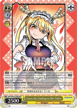 Leave the Cooking to Me! Tohru (MDR) (96015) [KMD] - Weiss Schwarz Single