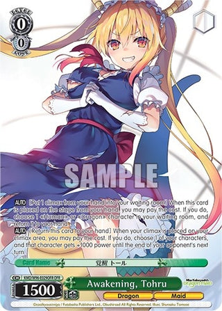 Awakening Tohru (OFR) (96029) [KMD] - Weiss Schwarz Single