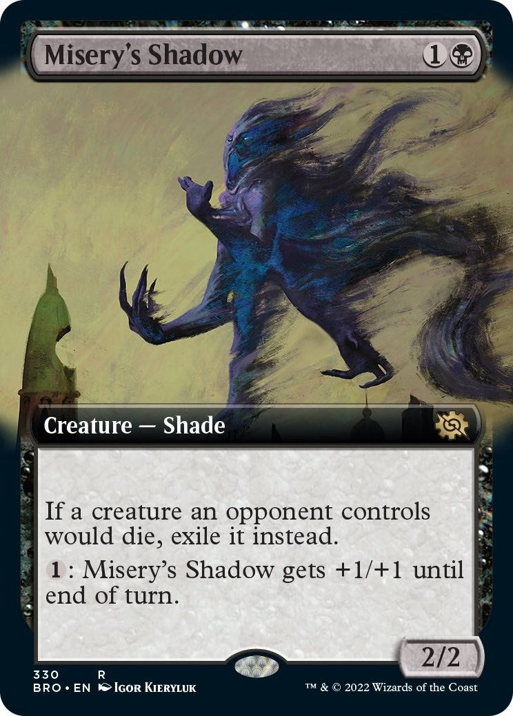 Misery’s Shadow (Extended Art) (330) [BRO] - MTG Single