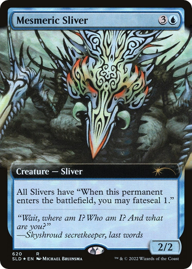 Mesmeric Sliver (Extended Art) (620) [SLD] - MTG Single