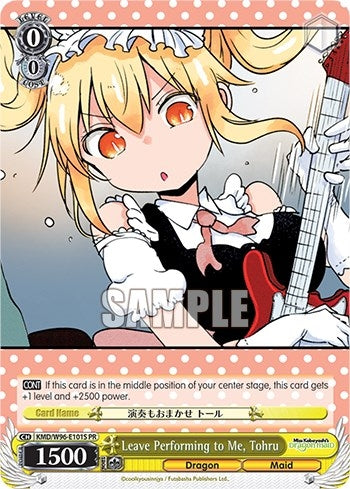 Leave Performing to Me Tohru (Foil) (96101) [KMD] - Weiss Schwarz Single