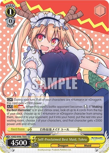 Self-Proclaimed Best Maid Tohru (9605) [KMD] - Weiss Schwarz Single