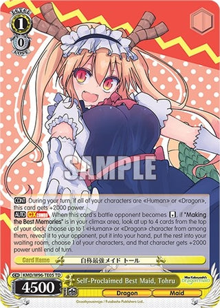 Self-Proclaimed Best Maid Tohru (9605) [KMD] - Weiss Schwarz Single