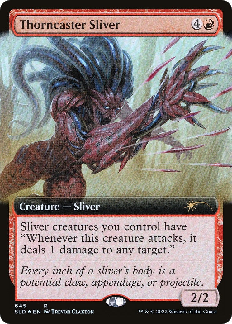 Thorncaster Sliver (Extended Art) (645) [SLD] - MTG Single