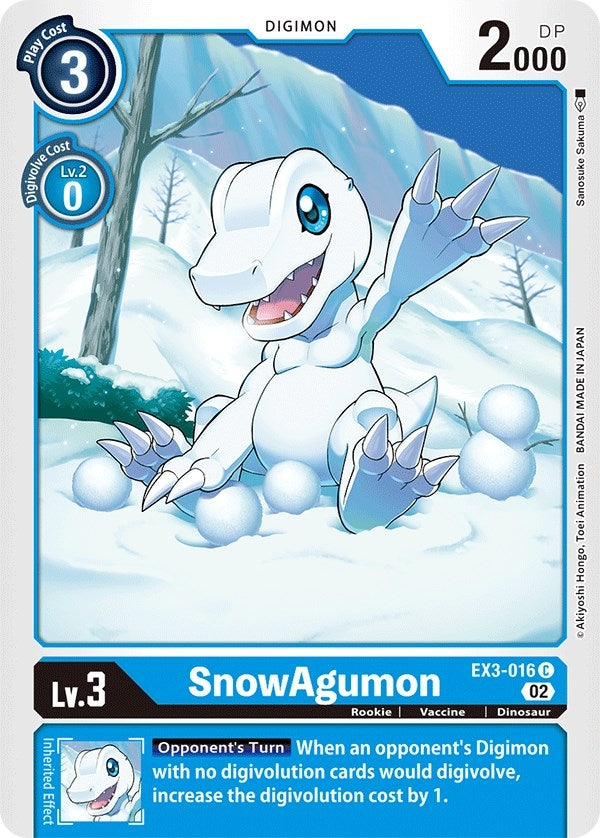 SnowAgumon (3016) [EX03] - Digimon Card Game Single