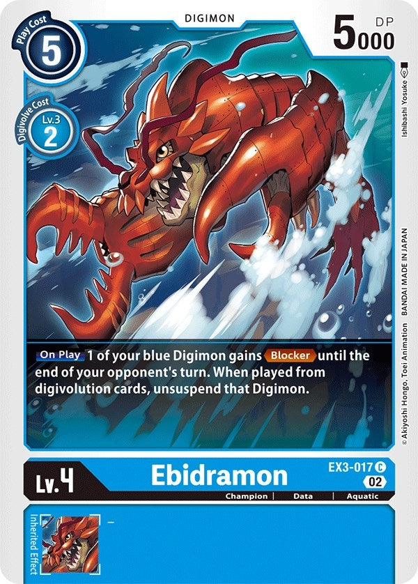 Ebidramon (3017) [EX03] - Digimon Card Game Single