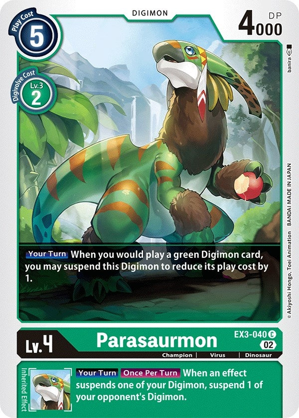 Parasaurmon (3040) [EX03] - Digimon Card Game Single