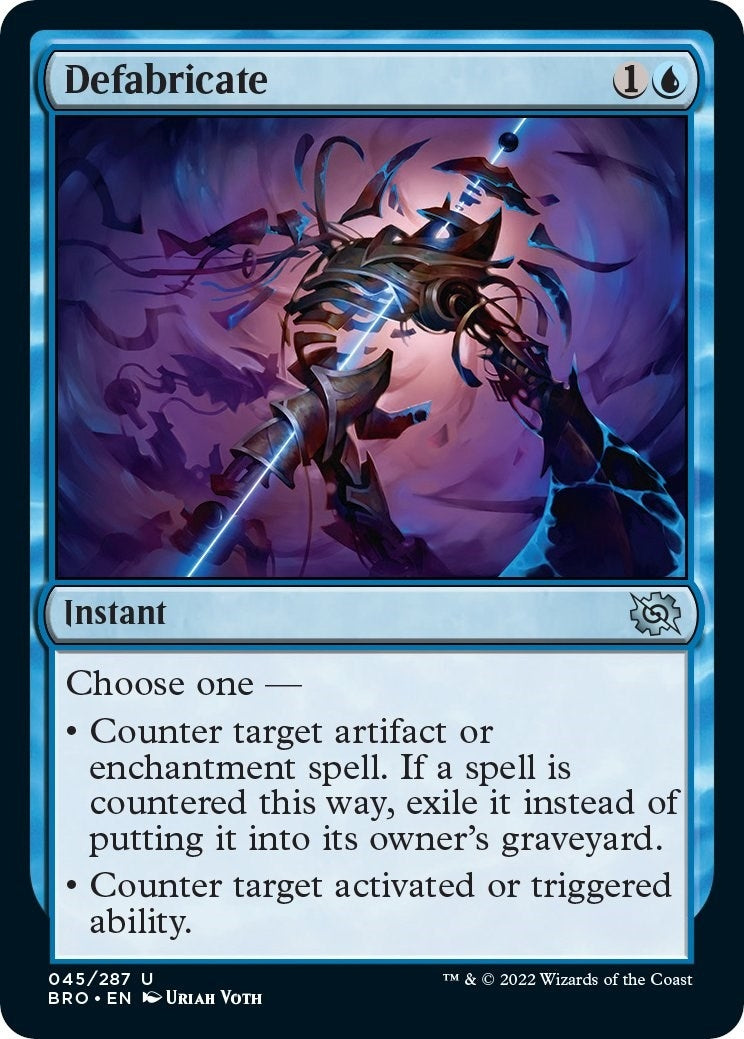 Defabricate (45) [BRO] - MTG Single