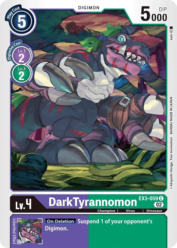 DarkTyrannomon (3059) [EX03] - Digimon Card Game Single