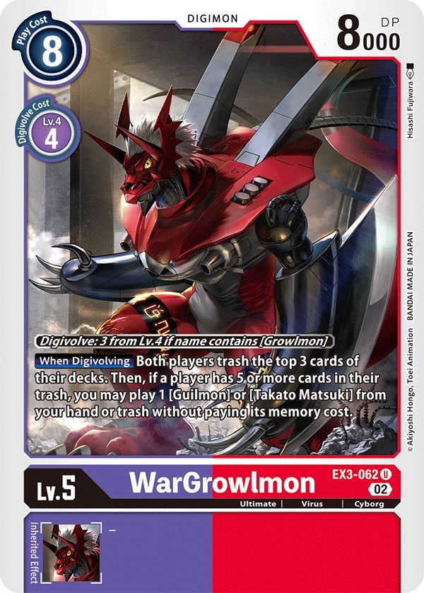 WarGrowlmon (3062) [EX03] - Digimon Card Game Single