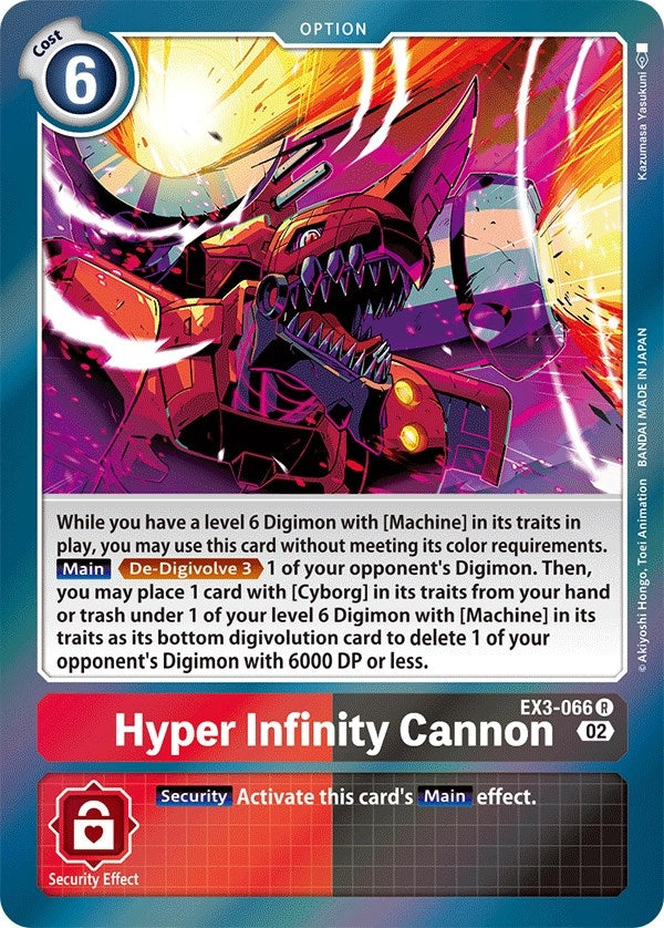 Hyper Infinity Cannon (3066) [EX03] - Digimon Card Game Single