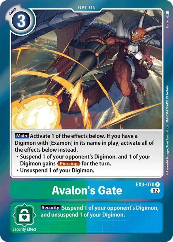Avalon’s Gate (3070) [EX03] - Digimon Card Game Single