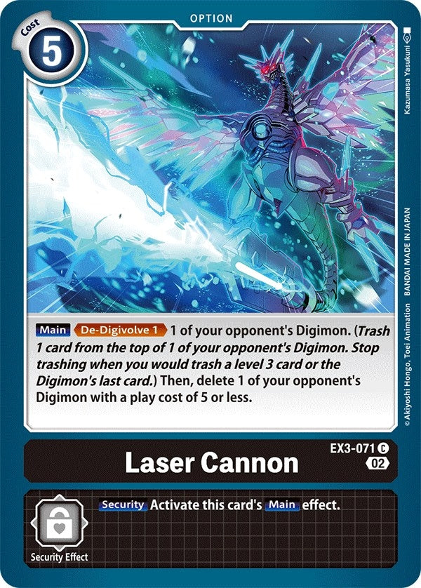 Laser Cannon (3071) [EX03] - Digimon Card Game Single