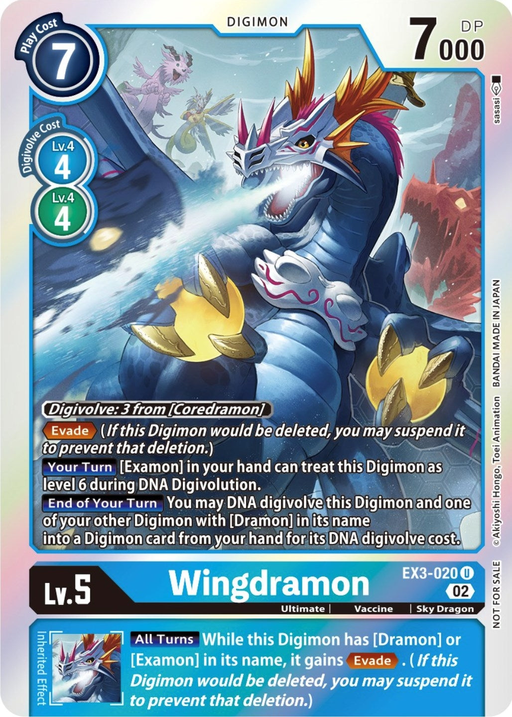 Wingdramon (Box Topper) (3020) [EX03] - Digimon Card Game Single