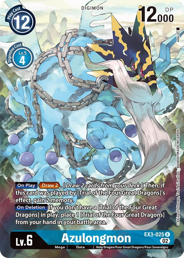 Azulongmon (Alternate Art) (3025) [EX03] - Digimon Card Game Single