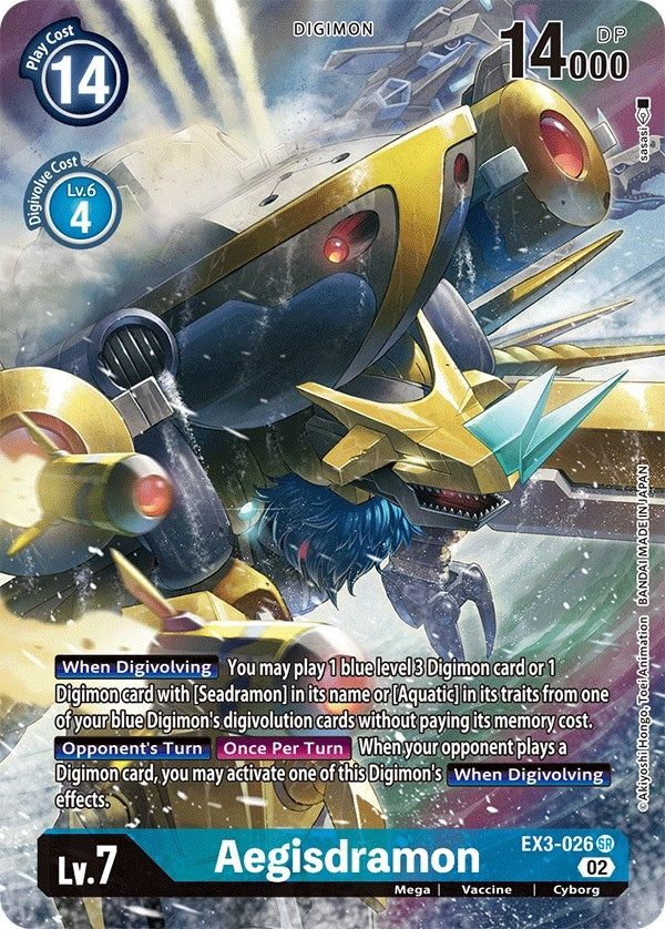 Aegisdramon (Alternate Art) (3026) [EX03] - Digimon Card Game Single