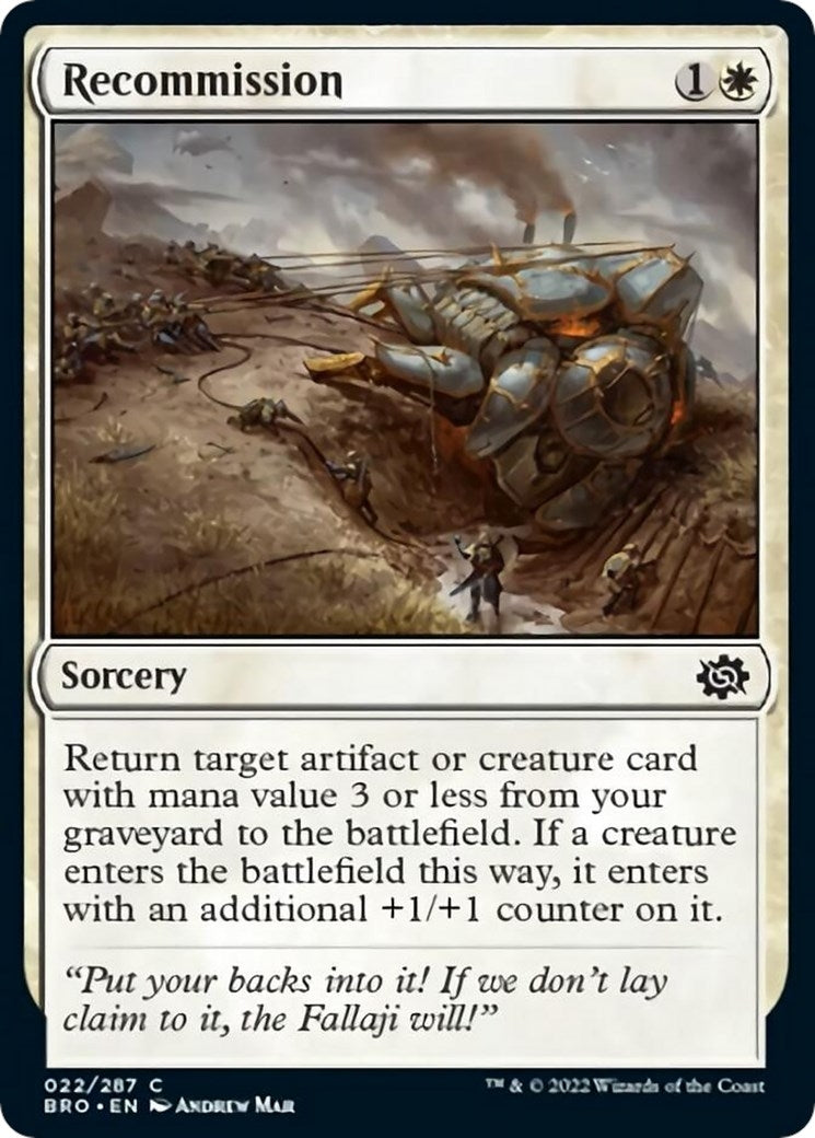Recommission (22) [BRO] - MTG Single