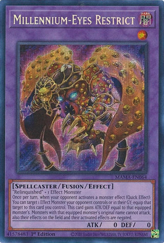 Millennium-Eyes Restrict (Secret Pharaoh’s Rare) (64) (MAMA) - YuGiOh Single
