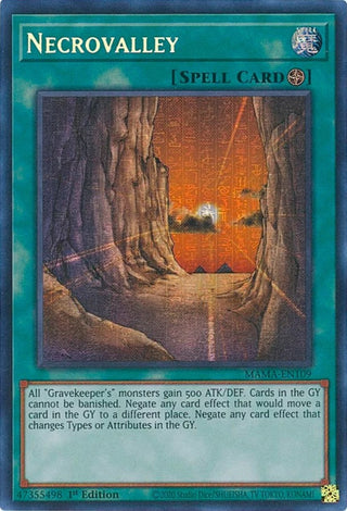 Necrovalley (Secret Pharaoh’s Rare) (109) (MAMA) - YuGiOh Single