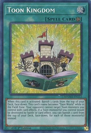 Toon Kingdom (Secret Pharaoh’s Rare) (112) (MAMA) - YuGiOh Single