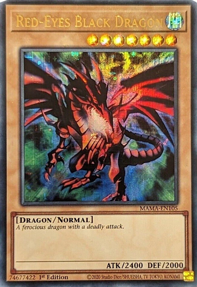 Red-Eyes Black Dragon (Ultra Pharaoh’s Rare) (105) (MAMA) - YuGiOh Single