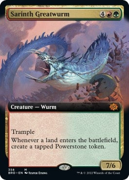 Sarinth Greatwurm (Extended Art) (358) [BRO] - MTG Single