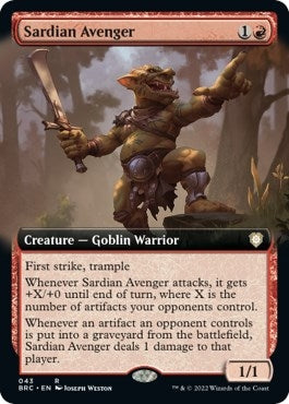Sardian Avenger (Extended Art) (43) [BRC] - MTG Single