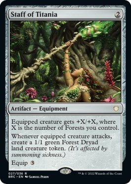 Staff of Titania (27) [BRC] - MTG Single