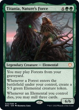 Titania Nature’s Force (25) [BRC] - MTG Single