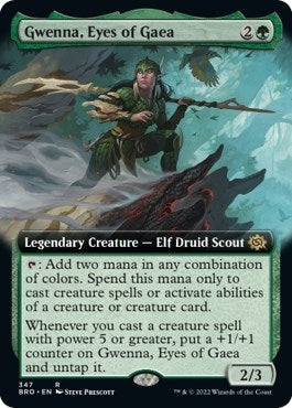 Gwenna Eyes of Gaea (Extended Art) (347) [BRO] - MTG Single