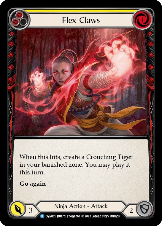 Flex Claws (Yellow) (51) [DYN] - Flesh and Blood TCG Single