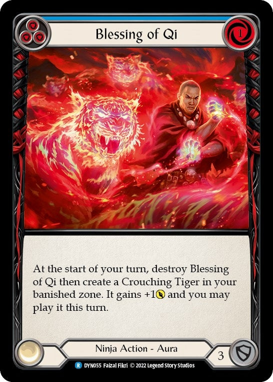 Blessing of Qi (Blue) (55) [DYN] - Flesh and Blood TCG Single