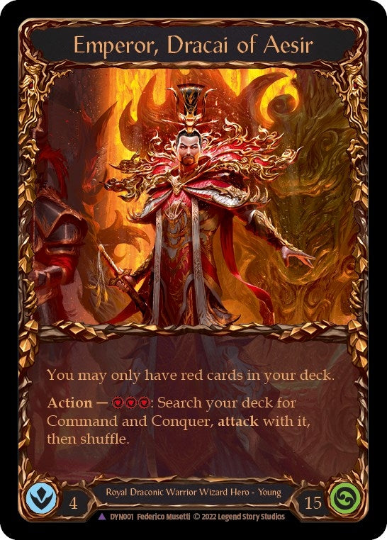 Emperor Dracai of Aesir (Marvel) (1) [DYN] - Flesh and Blood TCG Single