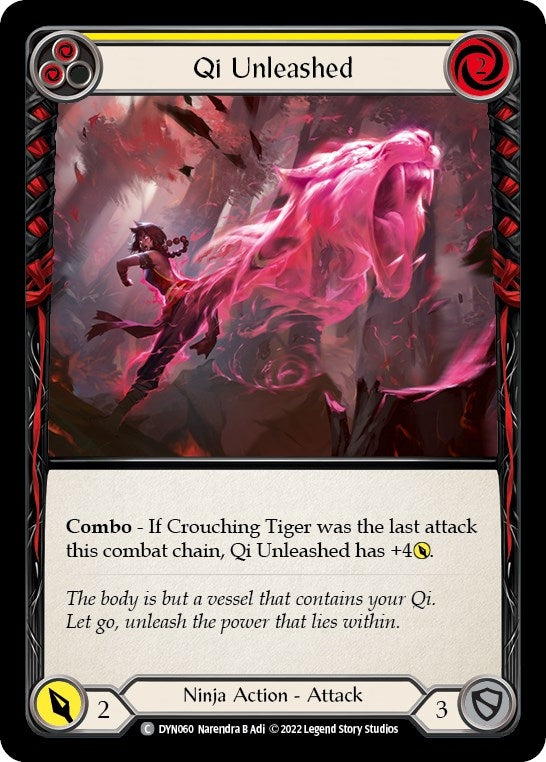 Qi Unleashed (Yellow) (60) [DYN] - Flesh and Blood TCG Single