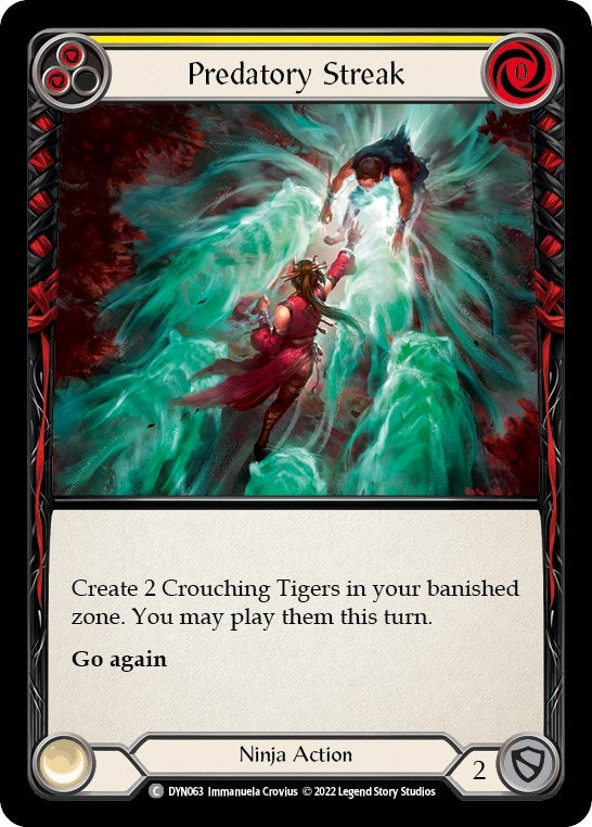 Predatory Streak (Yellow) (63) [DYN] - Flesh and Blood TCG Single