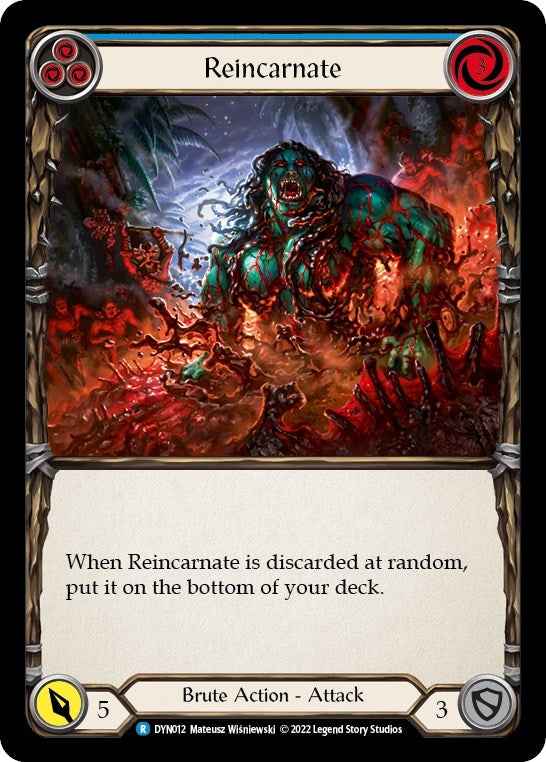 Reincarnate (Blue) (12) [DYN] - Flesh and Blood TCG Single