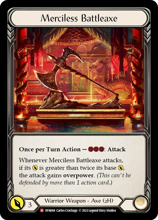 Merciless Battleaxe (68) [DYN] - Flesh and Blood TCG Single