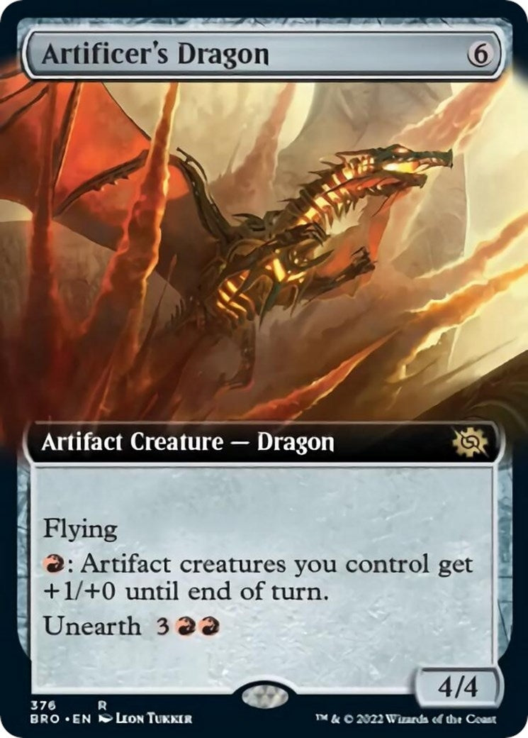 Artificer’s Dragon (Extended Art) (376) [BRO] - MTG Single