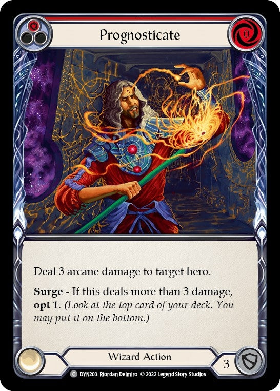 Prognosticate (Red) (203) [DYN] - Flesh and Blood TCG Single