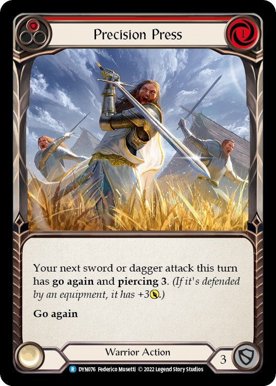 Precision Press (Red) (76) [DYN] - Flesh and Blood TCG Single