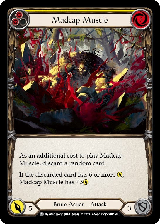 Image for Madcap Muscle (Yellow) (DYN020) - Flesh and Blood TCG