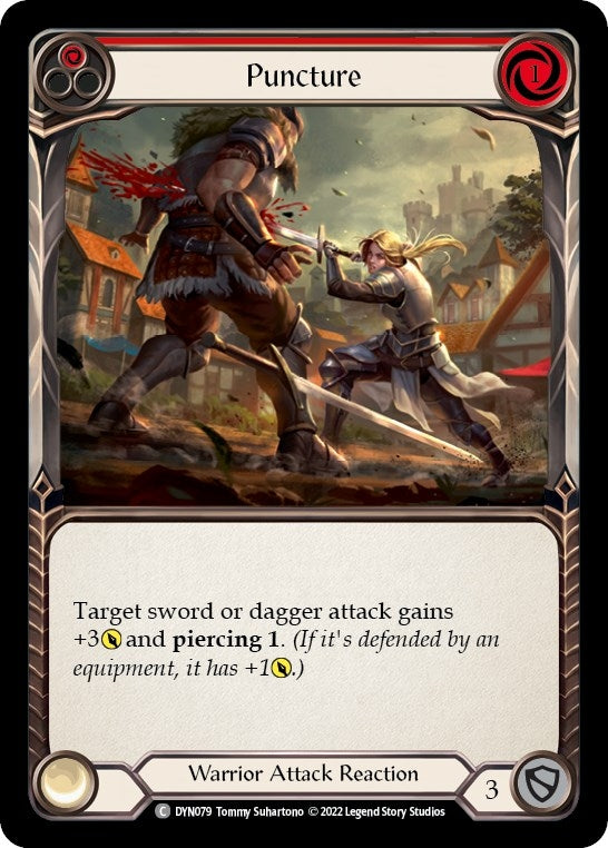 Puncture (Red) (79) [DYN] - Flesh and Blood TCG Single