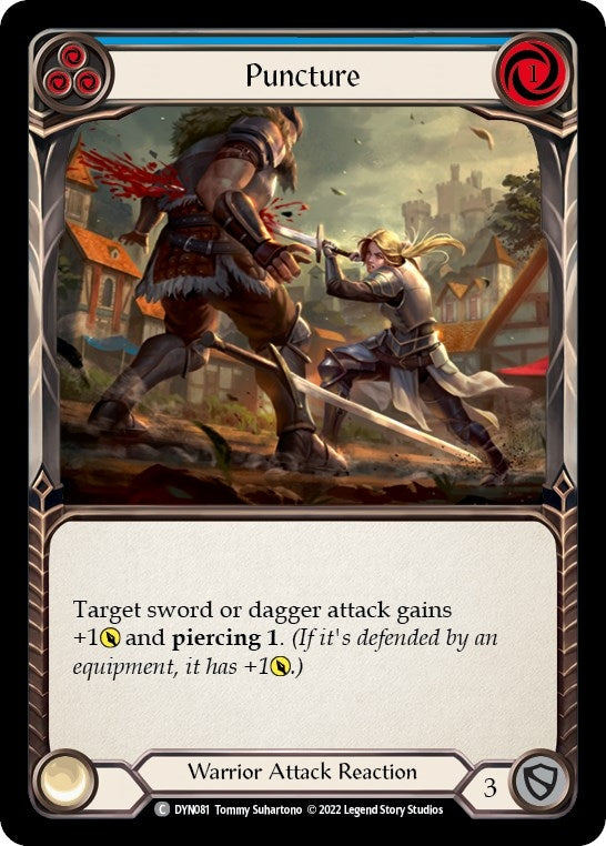 Puncture (Blue) (81) [DYN] - Flesh and Blood TCG Single
