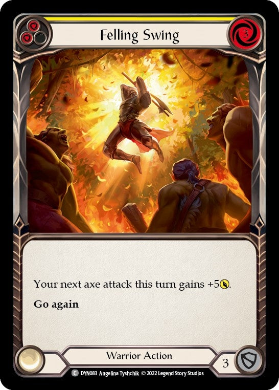 Felling Swing (Yellow) (83) [DYN] - Flesh and Blood TCG Single