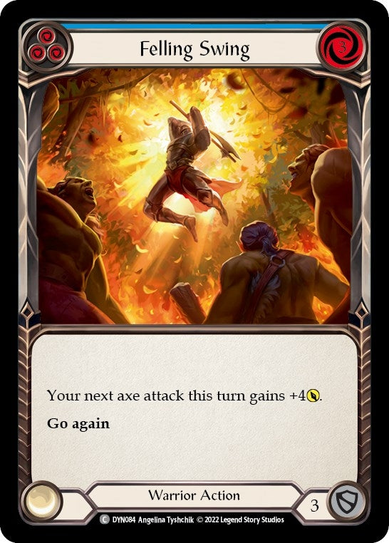 Felling Swing (Blue) (84) [DYN] - Flesh and Blood TCG Single